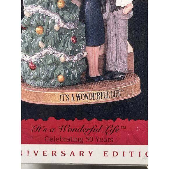 It's a Wonderful Life Christmas Ornament Anniversary Edition 50 Years Hallmark - Picture 2 of 4